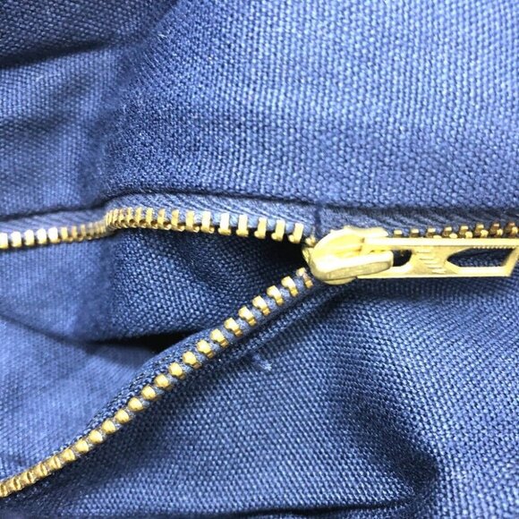 CELINE C Macadam Carriage vintage Hand Bag Duffle Bag Canvas/Leather Navy - Picture 11 of 11